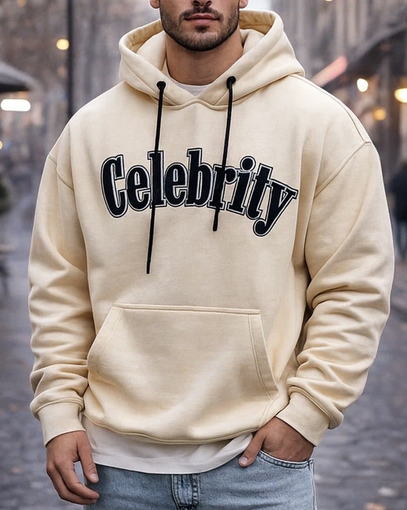 CELEBRITY HOODIE – BEIGE