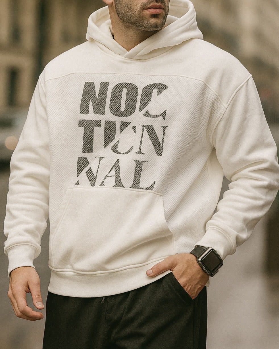 NOCTURNAL HOODIE – WHITE